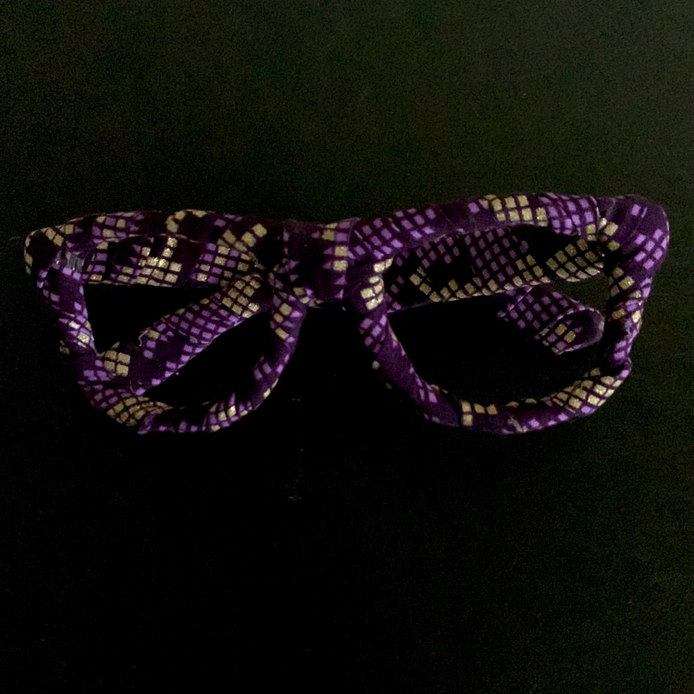 Purple One Size Fabric Covered Lenseless Frame - Picture 2 of 5